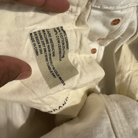 Purple jeans, size 32 slim fit, white jeans with paint splatter✅ - Picture 6 of 9